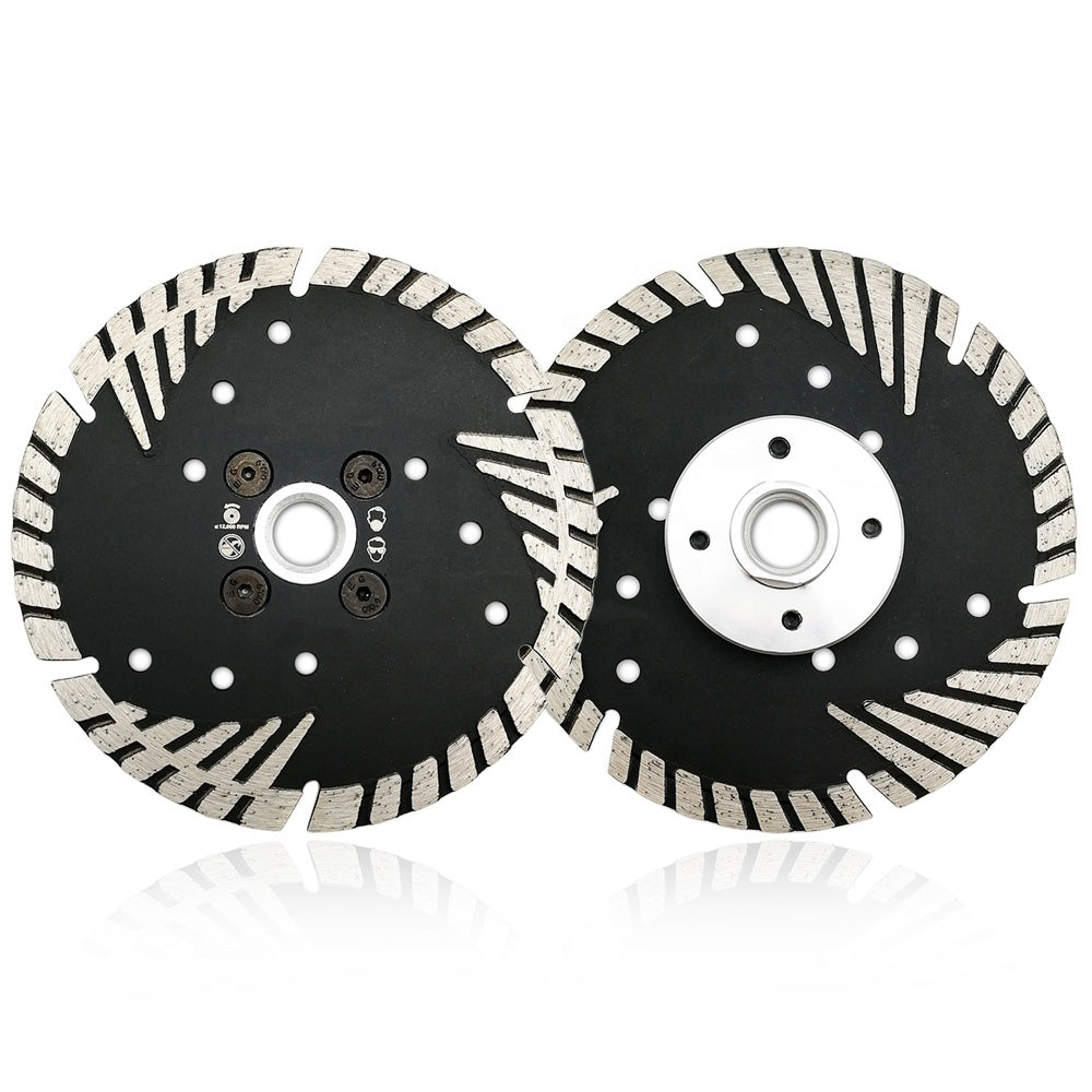 Diamond Saw Blade Hot Pressed Diamond Turbo Blade with Slant Protection Teeth  Diamond Cutting Blades with M14 or 5/8-11 Thread