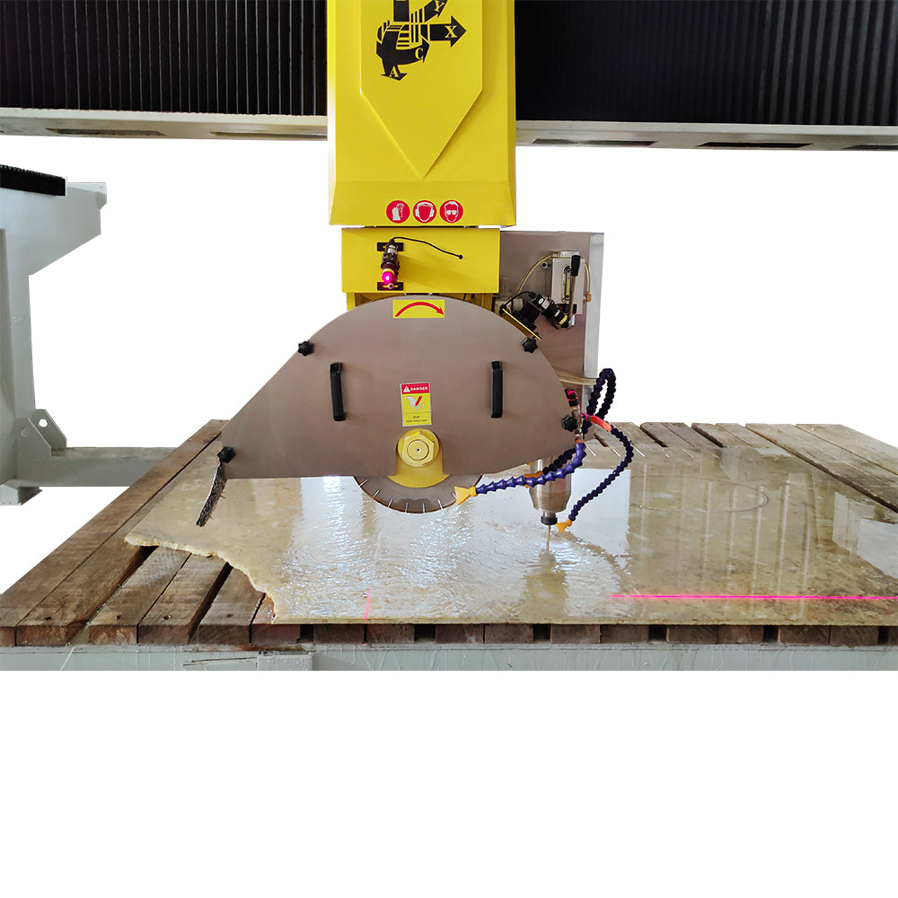 CNC Bridge Saw+ Sink Hole Milling Stone Cutting Machine Bridge Saw For Stone Granite Marble Sink Out Cutting and Engraving