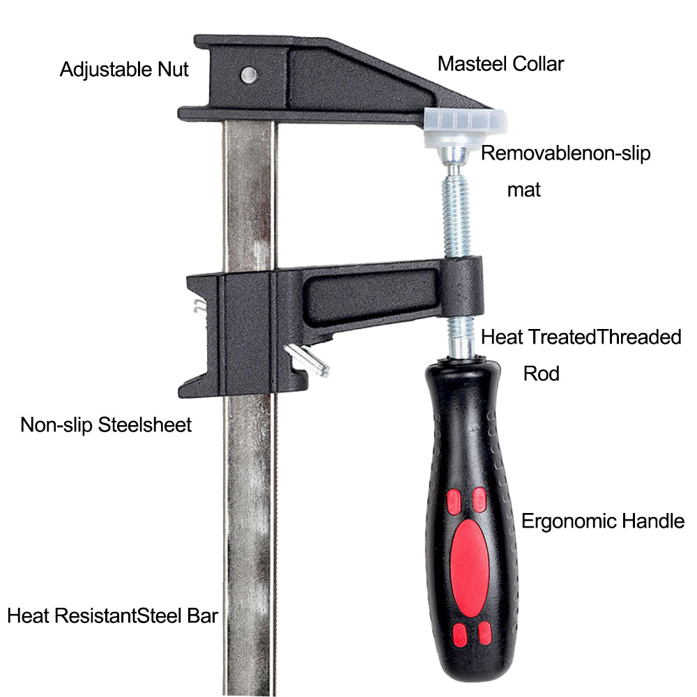 F Clamps Quick Release Clutch American F Style Clamps Wood Granite Marble Bonding Fixing Working Clamping Tools