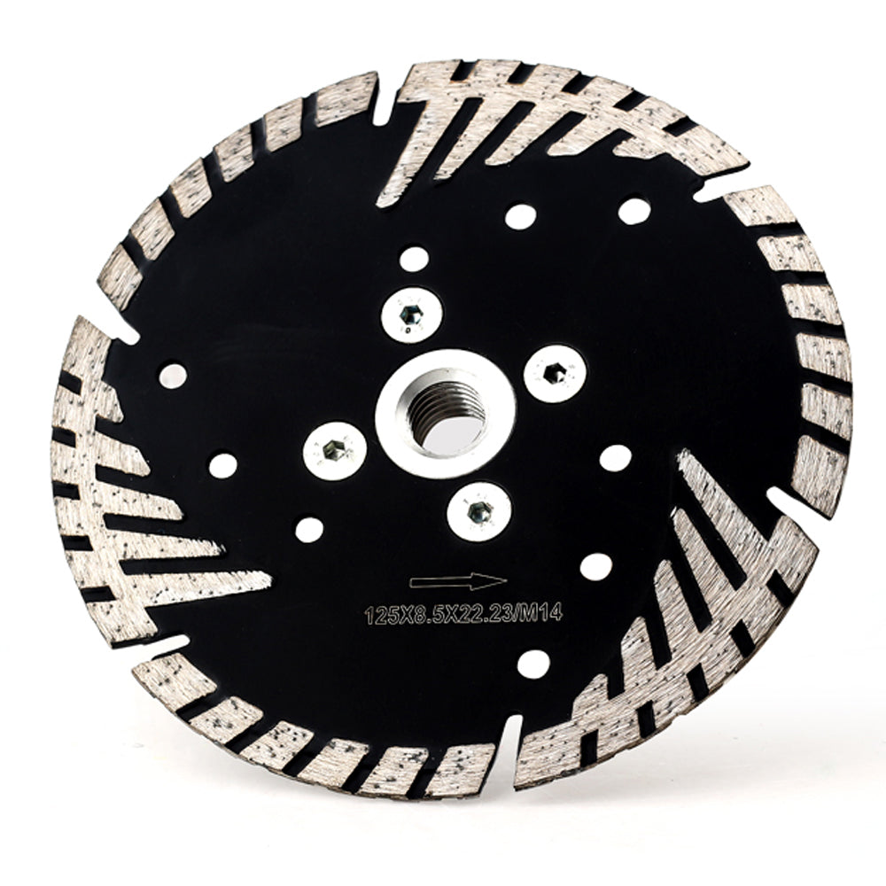 Diamond Saw Blade Hot Pressed Diamond Turbo Blade with Slant Protection Teeth  Diamond Cutting Blades with M14 or 5/8-11 Thread