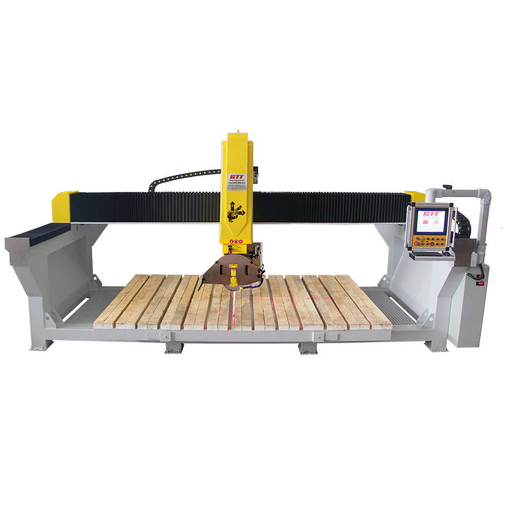 CNC Bridge Saw+ Sink Hole Milling Stone Cutting Machine Bridge Saw For Stone Granite Marble Sink Out Cutting and Engraving