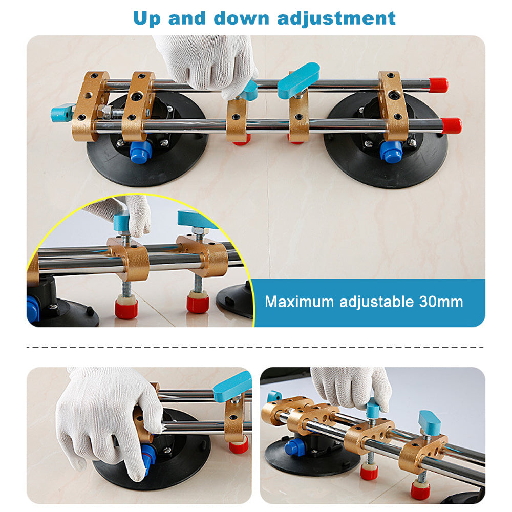 Seamless Seam Setter with 6" Suction Cups for Joining & Leveling/Professional Countertop, Granite,Stone, Marble Slab Instal