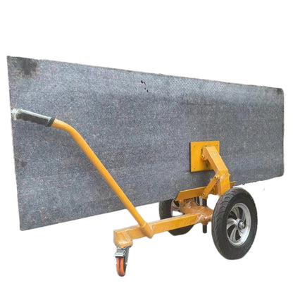 3-Wheel Self-locking Slab Handling Wood Plate Truck Stone Slab Trolley Industrial Heavy-duty Mobile Carrying Transportation Tool