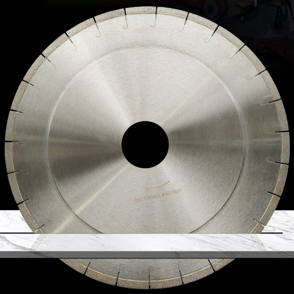 14 inch/350 mm Diamond Disc Circular Saw Blade Sinter Hot-Pressed Blade with Silent Cutting Slot for Marble,Ceramic Tile,Porcel