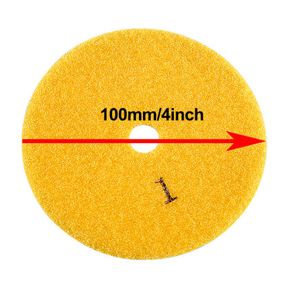 3- Step 4 Inch Wet Diamond Polishing Pads  For Granite Marble Engineered Stone And Other Natural Stone