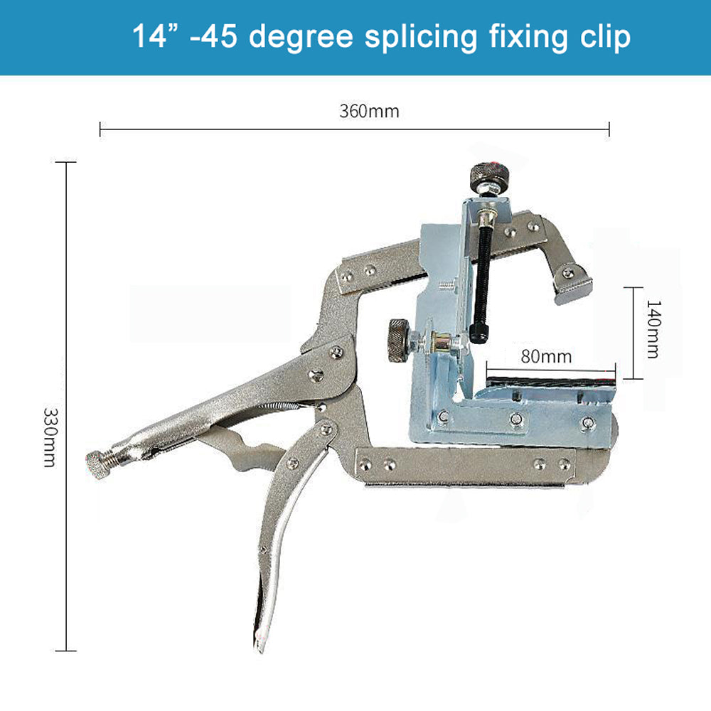 11/14 inch 45 Degree Miter Clamp Countertop Seam Splicing Fixture for Install Stone Degree Miter Clamp