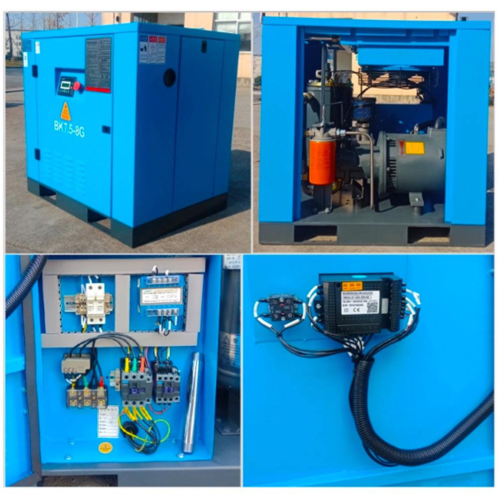 7.5/11/15/22KW Industrial Rotary Screw Air Compressor Heavy Duty Air Compressed System