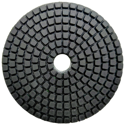 4 Inch Diamond Polishing Pads Set for Granite & Marble Wet Grinding with Hook and Loop Backer Pads