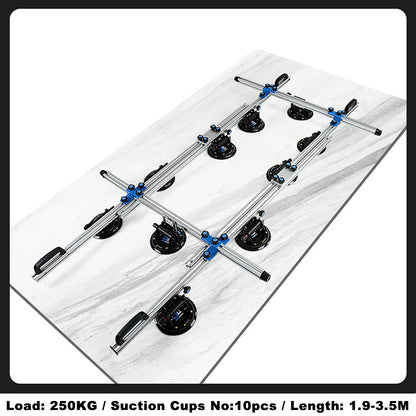 Large Slab Ceramic Tile Rock Slab Vacuum Suction Cup Lifting Rack Glass Stone Installation Paving Transportation Tool